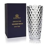 CS Crystal Vase 12-inch high, Dewdr