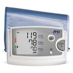 A&D Medical Blood Pressure Machine with Extra Large Upper Arm Cuff (42-60 cm Range) Home BP Monitor, One Click Operation with Easy To Read Precise Illuminated Readings