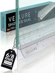 Vellure Shower Screen Seal Strip, Premium Shower Door Seal Strip for 8 mm (+-1) Shower Glass Thickness, Shower Seal Strip, Long Lasting PVC Finish, Transparent, Universal Length up to 90cm