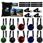 Kbands Fusion Cables Velocity Trainer (Baseball - Softball Resistance Arm Bands for Strength and Velocity) (Bullpen Bundle - Green/Grey/Red/Blue/Black)