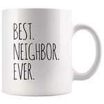 Panvola Best Neighbor Ever Farewell Gift for Neighbors Moving Housewarming Mug 11 oz