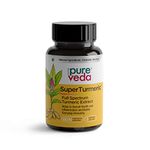 Pureveda Super Turmeric - All Natural Curcumin Capsule - 10x Bioavailability - 7 Clinical Trials - Reduce Inflammation, Boost Immunity - Clean Label Turmeric Capsule (60)