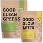 VORA Daily Wellness Pack | Good Clean Greens 150g + Good Glow Latte 80g