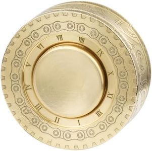 FREELOVE Metal Magnetic Paragraph Slider Fidget Ring, Mini Small Magnet Clicker Coin, Heavy Brass Relief Spinner Toys, Premium Silent Bearing, Function Haptic Block for Adults Anxiety Cool (Punk)