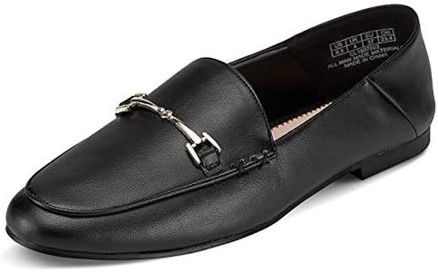 JENN ARDOR Loafers for Women Flats Shoes Womens Penny Loafers Slip On Pointed Toe Comfortable Office Work Driving Flats Fashion Dress Shoes for Women Black