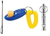 RvPaws Dog Training Clicker, Hunter Stick and Whistle Combo of - 3 (Color May Vary)