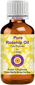 Deve Herbes Pure Rosehip Oil (Rosa rubiginosa) 100% Natural Therapeutic Grade Cold Pressed 15ml (0.50 oz)