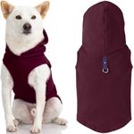 Gooby Fleece Vest Hoodie, Plum, Medium