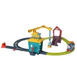 Thomas & Friends Motorized Toy Train Set Fix 'em Up Friends with Carly the Crane & Sandy the Rail Speeder for Preschool Kids Ages 3+ Years, HDY58, Nicht Zutreffend