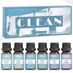 Clean Essential Oils Set, ARVIDSSON Fragrance Oil for Home Cleaning Products, Fresh Linen, Clean Air, Fresh Cotton, Soft Powder, Blossom Soap, Lemongrass, Clean Home Scented Oils