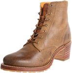 FRYE Women's Sabrina 6G Lace-Up Boot, Tan, 8 M US