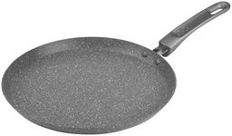 Salter BW13656GEU7 25cm Pancake Pan – Marblestone Non-Stick Frying Pan, PFOA-Free, Easy Clean, Soft Touch Handle, Pancake, Crepe Pan, Forged Aluminium, Induction Safe, for Omelette, Chapati, Roti