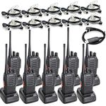 BAOFENG 10pcs BF-888S Amateur Radio with Tenway Covert Air Acoustic Tube Earpiece