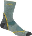Darn Tough Men's Light Hiker Micro Crew Lightweight with Cushion Sock (Style 1972), Seafoam, Large