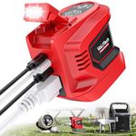 200W Power Inverter for Milwaukee M18 Battery, VoLtTech Battery Inverter 18V to 110V-120V, Power Station USB Charger Adapter Power Adapter with 2 USB Ports & 1 Type-C & 1 AC Outlet (No Battery)