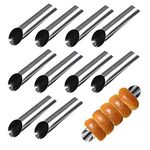 RoseFlower Screw Croissant Mold, 10 Pcs Stainless Steel Pancake Tube Cream Horn Mould, 4.92 Inch Large Size DIY Spiral Cake Horn Bread Baking Molds for Everyday Dessert Bread Baking