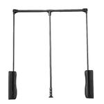 Adjustable Pull Down Wardrobe Rail - 30kg Capacity, Closet Storage Solution, Lift Clothes Rail, Space Saving Wardrobe Organization