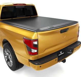 YITAMOTOR Soft Quad Fold Truck Bed Tonneau Cover Compatible with 2004-2015 Nissan Titan, Fleetside 6.5 ft Bed w/o Titan Box