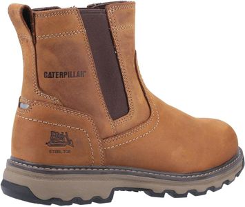 Caterpillar Men’s Pelton Industrial Boots, Dark Beige – Size 10 UK