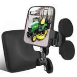 Rearview Mirrors Compatible With Mahindra, Kubota, John Deere, And Lawn Mover Side Mirrors With Strong Magnets, Tractor Accessories Come Pre-Assembled.