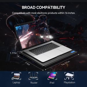 TECKNET Laptop Cooling Pad for 12-16" Notebooks – Quiet Fan Cooling