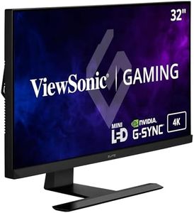 ViewSonic ELITE XG321UG 32-inch 4k 2160p Ultra HD IPS Gaming Monitor, 144Hz, Mini-LED, 3ms (GTG), Nvidia G-Sync Ultimate, Nvidia Reflex, Display HDR 1400, Dual Integrated Speakers, Ergonomics, RGB