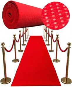NextClimb Extra-Thick Red Carpet Aisle Runner Rug with Non-Slip Spray Treatment - 2.2 Feet Wide x 16.4 Feet Long Rug (1)