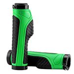 ROCKBROS Bike Grips Bike Handle Grips Double Aluminum Clamp Lock On Grips Bicycle Handlebar Grips for MTB BMX Mountain Bike