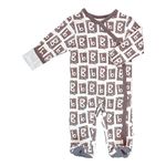 Babysoy Modern Alphabet Footie - -