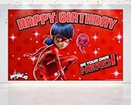 5x3 FT Miraculous Ladybug Backdrop 