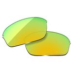OOWLIT Replacement Sunglass Lenses for Oakley Half Wire 2.0 24K Mirror Polarized