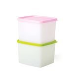 Tupperware Plastic Fridgemate Medium, 800Ml (Set Of 2), Multicolor