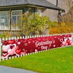 Ticuenicoa Galentines Day Banner - 120x20 Inch Large Garden Flag for Galentines Day Decorations - Outdoor and Indoor Celebration Decor for Party and Event