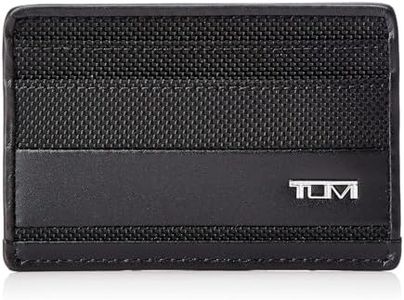 TUMI - Nassau Slim Card Case Wallet for Men, Black, One Size, Alpha Slim Card Case
