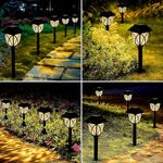 Daily Delight Store Solar Lights for Garden Waterproof| Solar Crystal Lawn Light| High Brightness, Weather-Resistant, 10-12 Hours Illumination| Solar Light Outdoor| Garden Decoration Light (12)