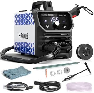 Reboot 4-in-1 MIG Welder, 165AMP 230V Multiprocess Welding Machine for MIG/TIG/Stick/ARC, Gas & Gasless, with LED Display - RBM1650 for Home DIY, Workshop, Car Repair