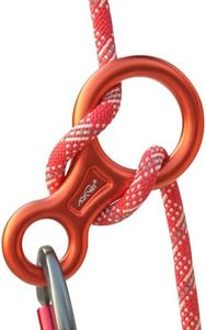 AOKWIT Rescue Figure 8 Descender Climbing Gear Downhill Equipment 35KN/3500kg 7075 Aluminum Alloy Rigging Plate for Climbing Belaying and Rappeling Device (Orange)