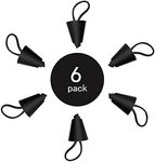 Hikeen 6 Pieces Kayak Plugs Scupper Plugs Kayak Drain Plugs with Lanyard Kayak Plugs for Sit on Top