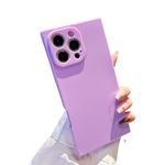 Hosgor Compatible with iPhone 16 Pro Max Case 5G 2024, Silicone Protective Slim Thin Soft TPU Shockproof Bumper Flexible Cute Phone Cases for iPhone 16 Pro Max 6.9inch (Purple)