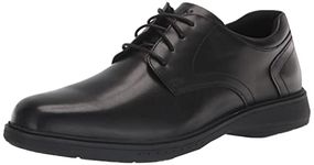 Nunn Bush Men's, KORE Pro Plain Toe Oxford, Black, 10.5 X-Wide