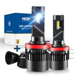 wideep H15 LED Headlight Bulbs, High Beam and Daytime Runing Light(DRL), Ultra Brightness 6500K White Replacement Bulbs, 2 Pcs