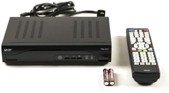 Qualm Digital TV Converter Box ATSC Set-Top Box for Antenna, Free Over-The-Air Channels, HDMI & RCA Output, USB Media Playback, TV Recording Ready, QAM Set-Top Box, High-Definition MPEG-2/4