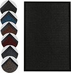 Homatz Door Mat Indoor & Outdoor 50 x 80cm Heavy Duty Floor Mat - Non Slip Rubber Back Door Mats Indoor Rug - Dirt Trapper Super Absorbent Front Door Mat, Washable Doormats Barrier Mat