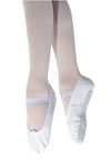 Roch Valley Ophelia Full Sole Leather Ballet Shoes, White, 5 UK