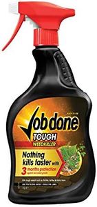 Job Done 86600140 Tough Weedkiller, 1L - Strong Fast Acting Weedkiller for Killing Tough Weeds and Roots - Systemic Garden Weed Killer with 3 Months Protection - Controls Brambles, Nettles and More