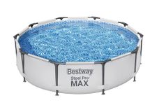 Bestway Steel Pro Max | Metal Frame Above Ground Pool, Family Outdoor Pool 10ft