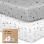 KeaBabies 2-Pack Organic Crib Sheet