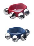 SOWAKA 2 Pcs Wrist Bands Jingle Bells Adjustable Shaking Music Rhythm Instrument Percussion Bells for Adults Christmas Parties Favors