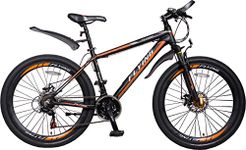 FLYing Unisex's 21 Speeds Mountain bikes Bicycles Shimano Alloy Frame with Warranty, Black 26