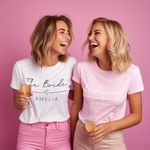 Personalised Hen Do T Shirts | Any Colour | Bachelorette Party Shirts, Custom Bridal Party T Shirts, Hen Party T Shirts, Team Bride T-Shirts, Bride Top, Maid Of Honour Top